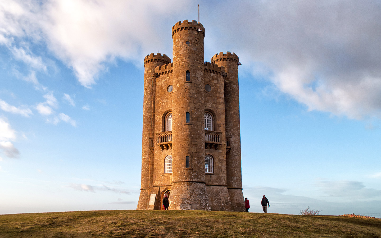 The Broadway Tower at sunset