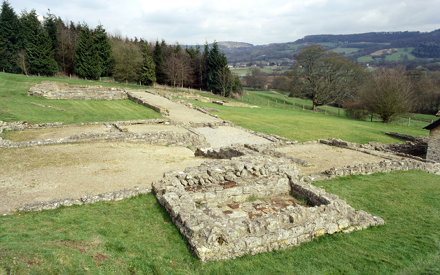 Great Witcombe Roman Villa English Heritage sites in the Cotswolds [photo credit Historic England Photo Library]