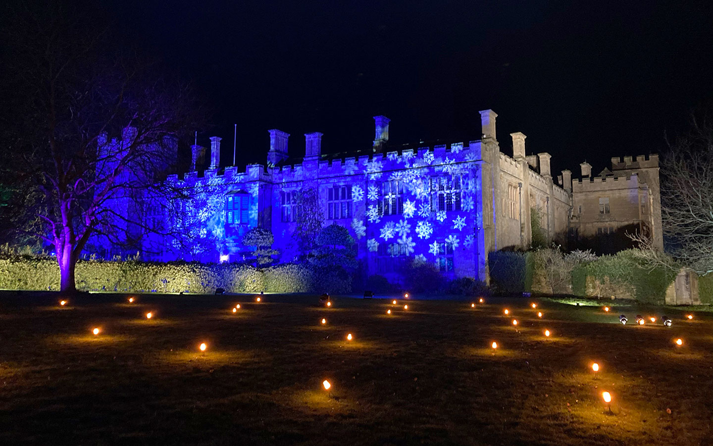 Sudeley Castle Spectacle of Light at Christmas in the Cotswolds