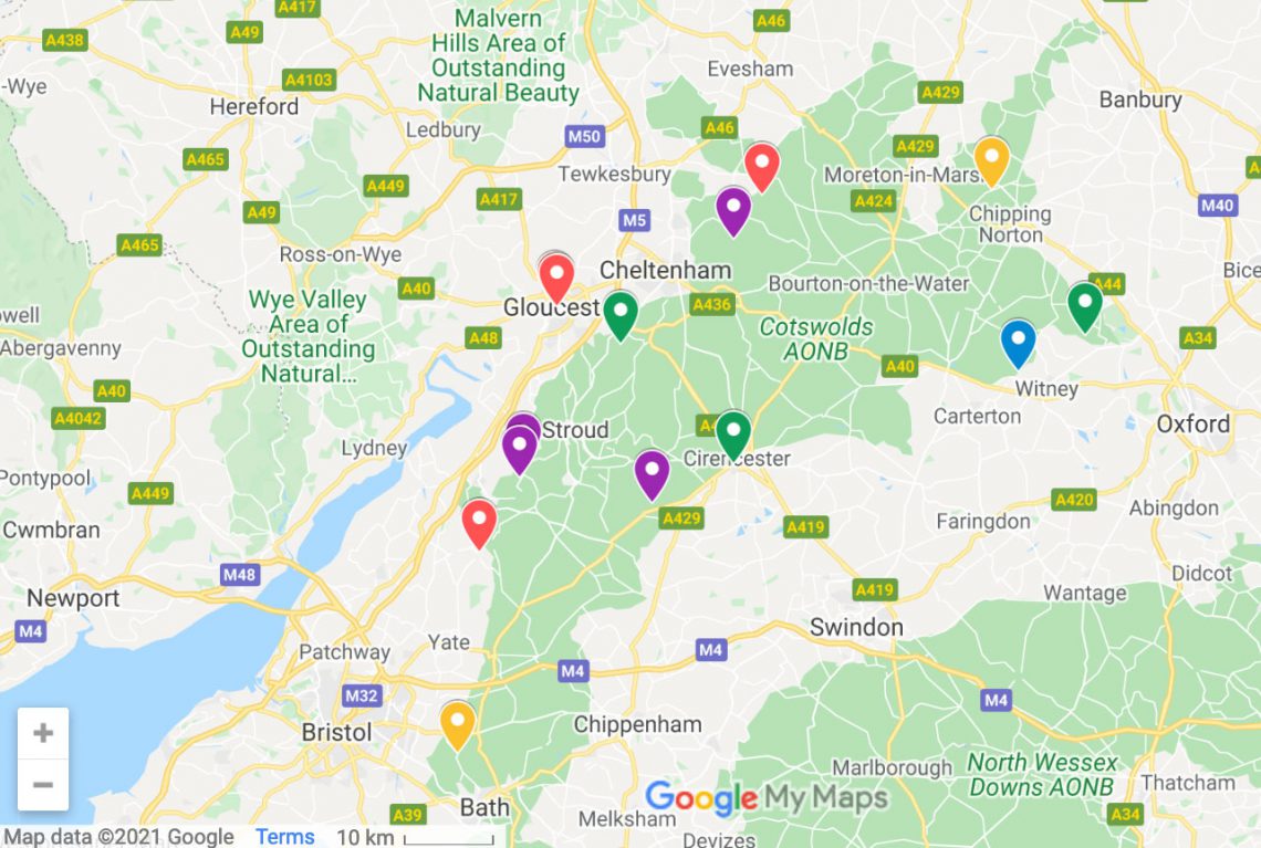 english heritage places to visit map