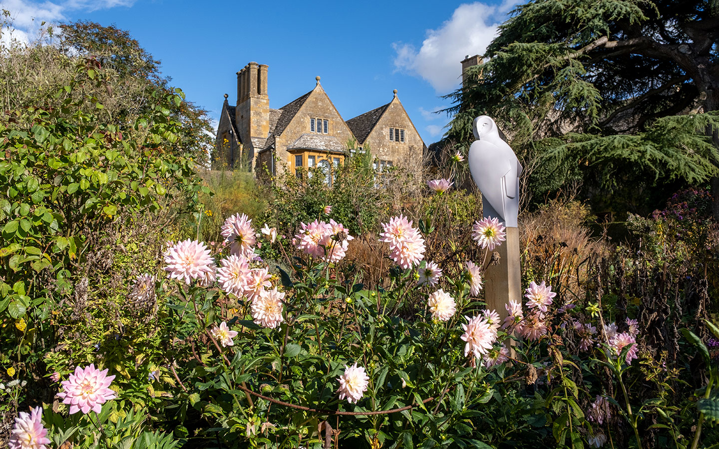 Colourful plants at Hidcote, an Arts and Crafts garden in the Cotswolds
