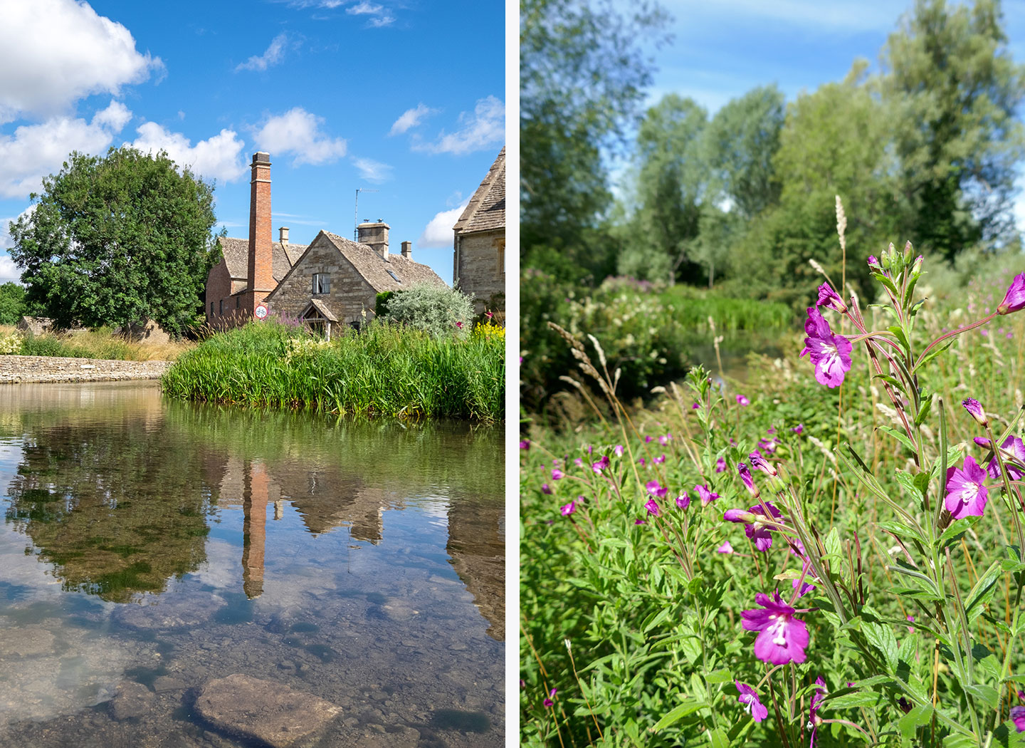 Walking to Upper Slaughter in the Cotswolds