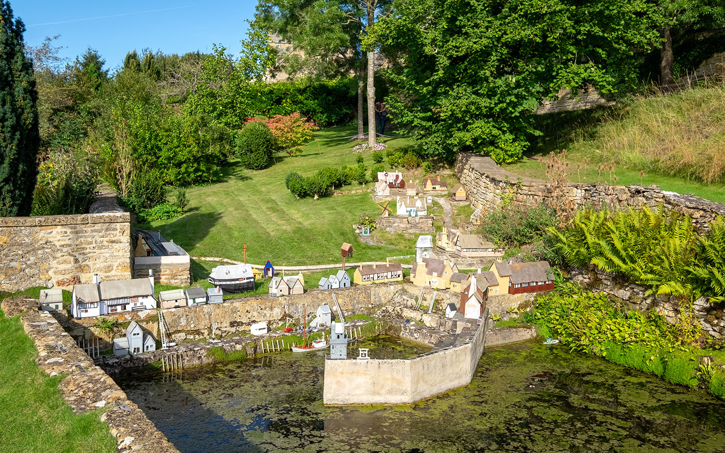 Wolf's Cove model fishing village at Snowshill Gardens