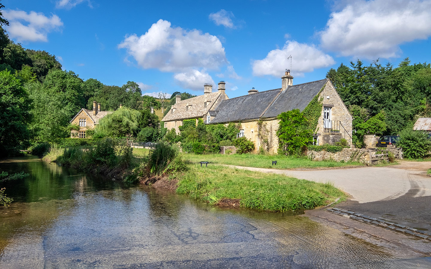 The ford at Upper Slaughter in th Cotswolds