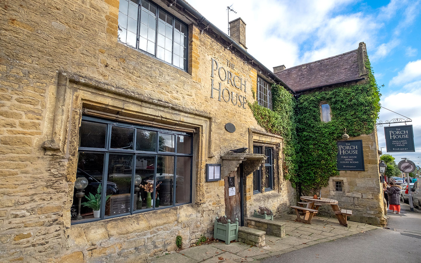 The historic Porch House in Stow-on-the-Wold