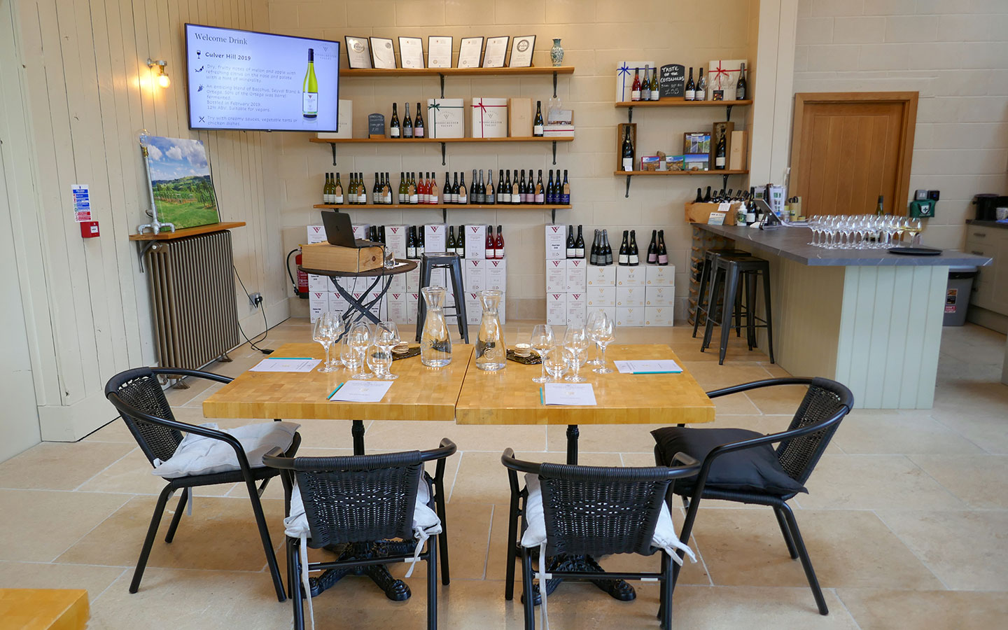 Tasting rooms at Woodchester Valley Vineyard