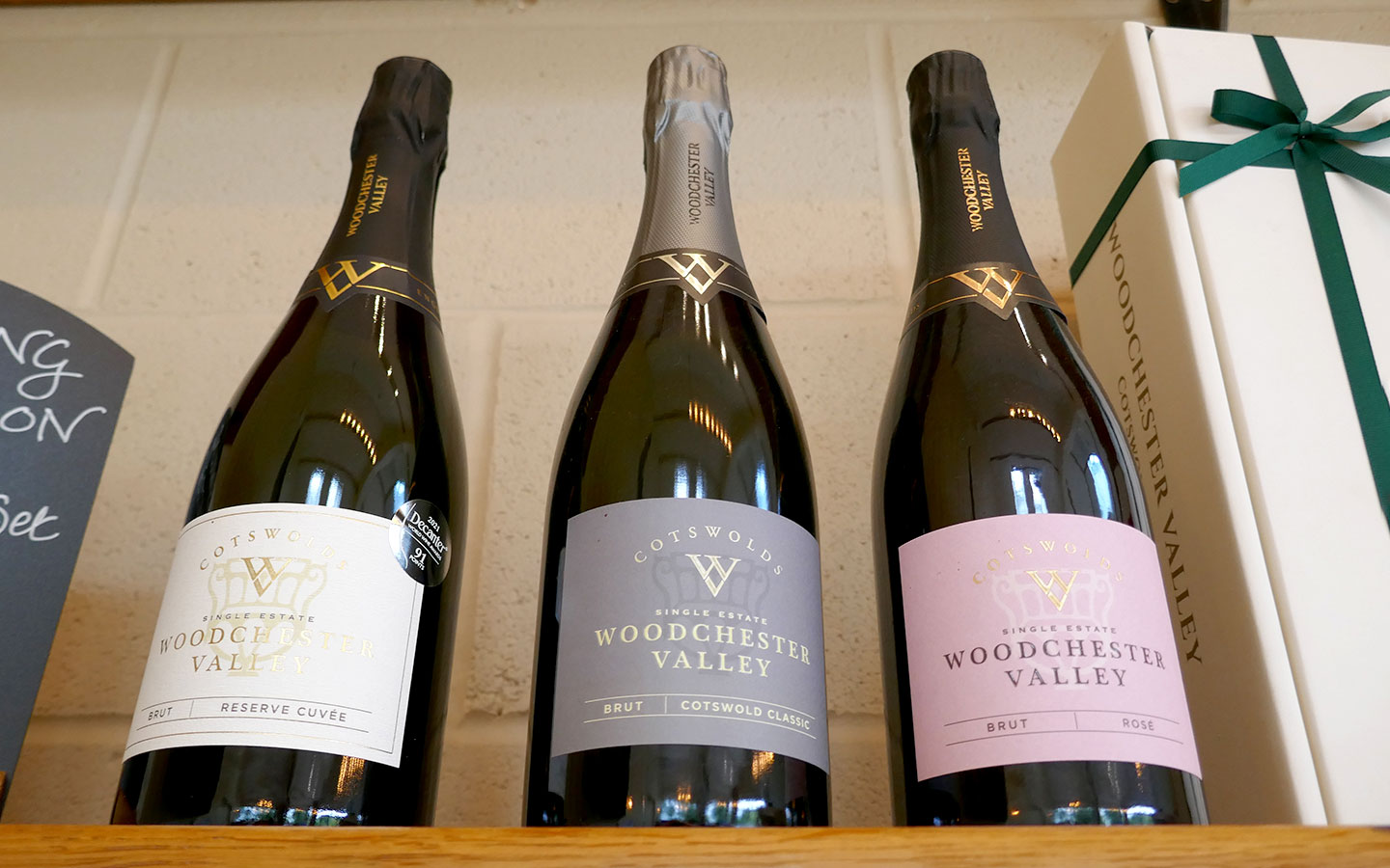 Sparkling wine at Woodchester Valley Vineyard in the Cotswolds