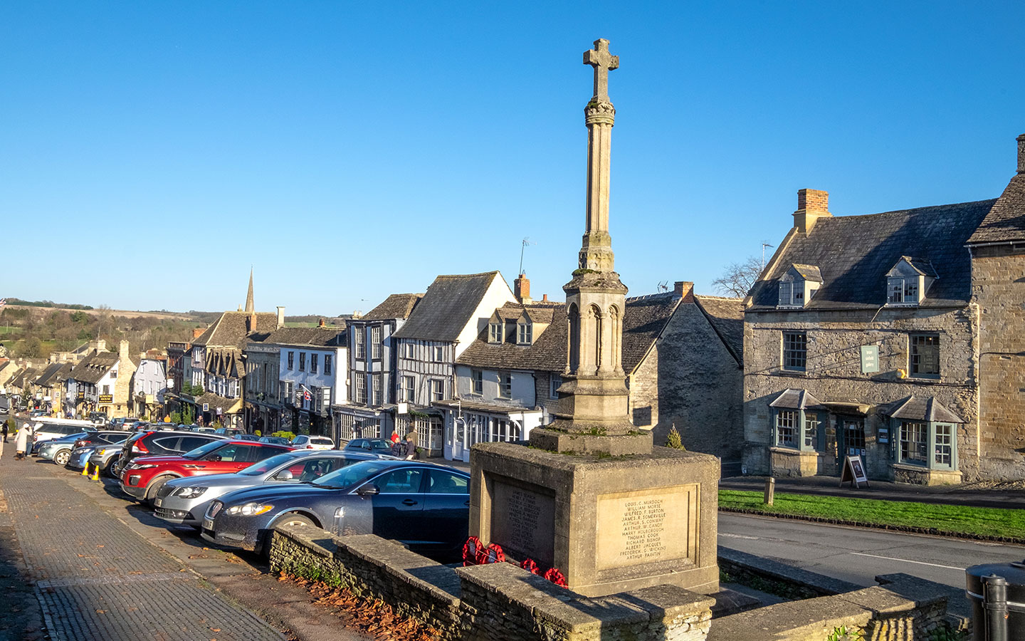 Burford High Street in the Cotswolds