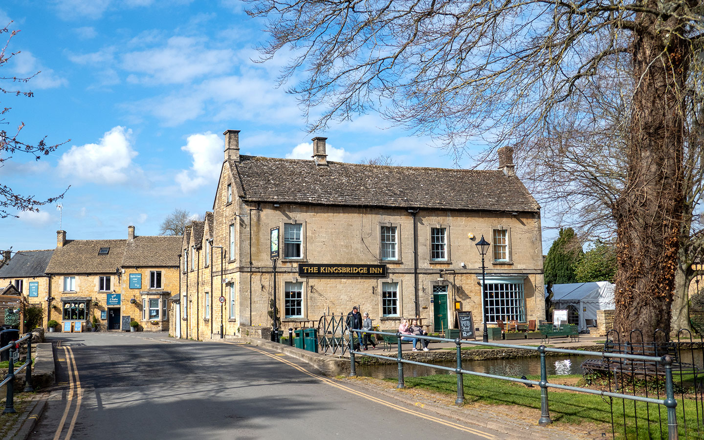 The Kingsbridge Inn by the River Windrush in Bourton-on-the-Water