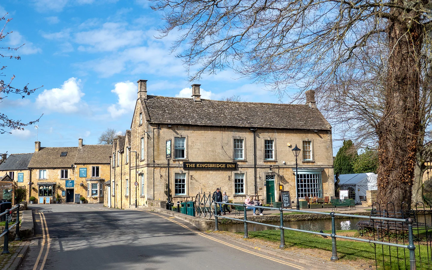 The Kingsbridge Inn by the River Windrush in Bourton-on-the-Water