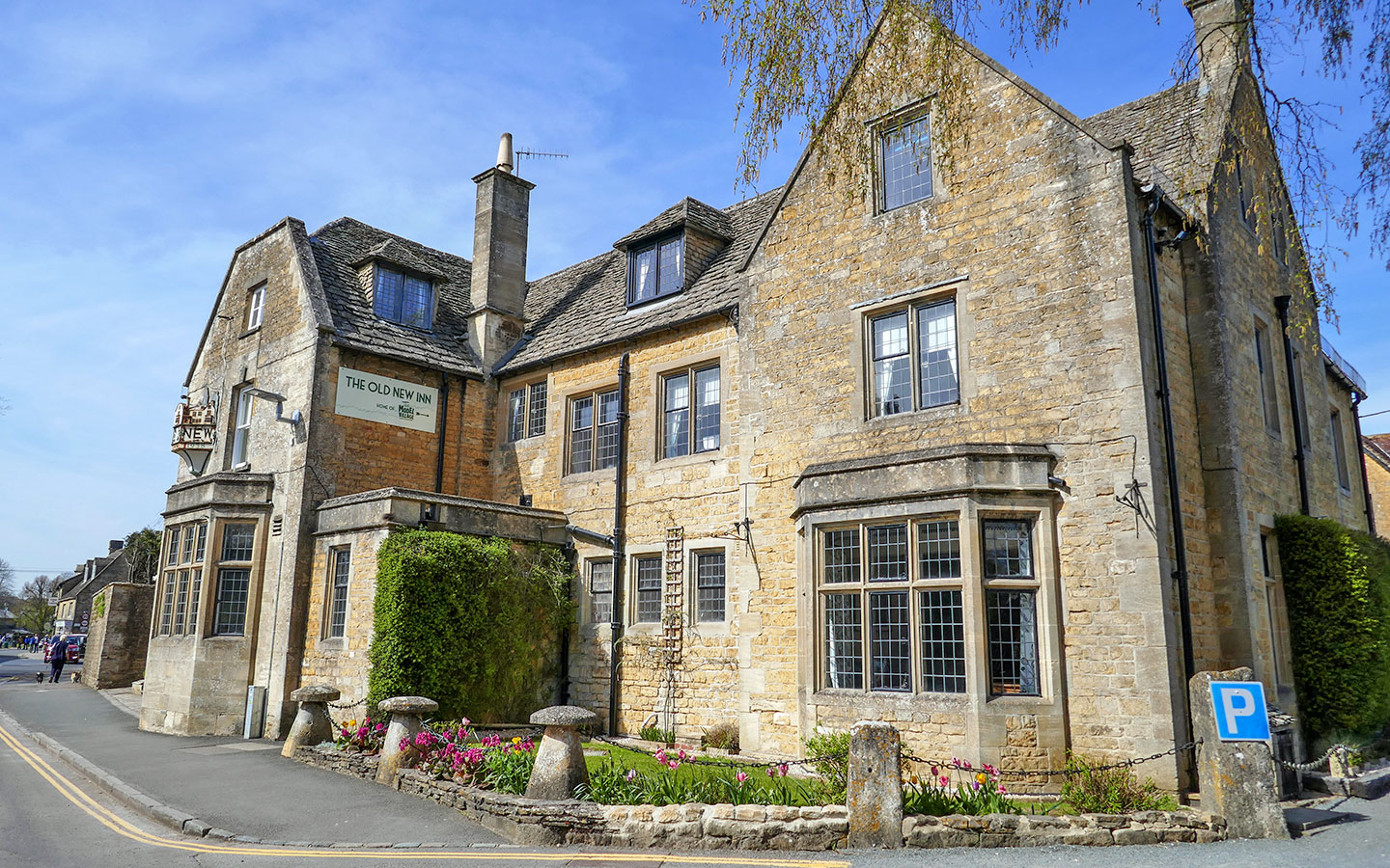 The exterior of the Old New Inn in Bourton-on-the-Water