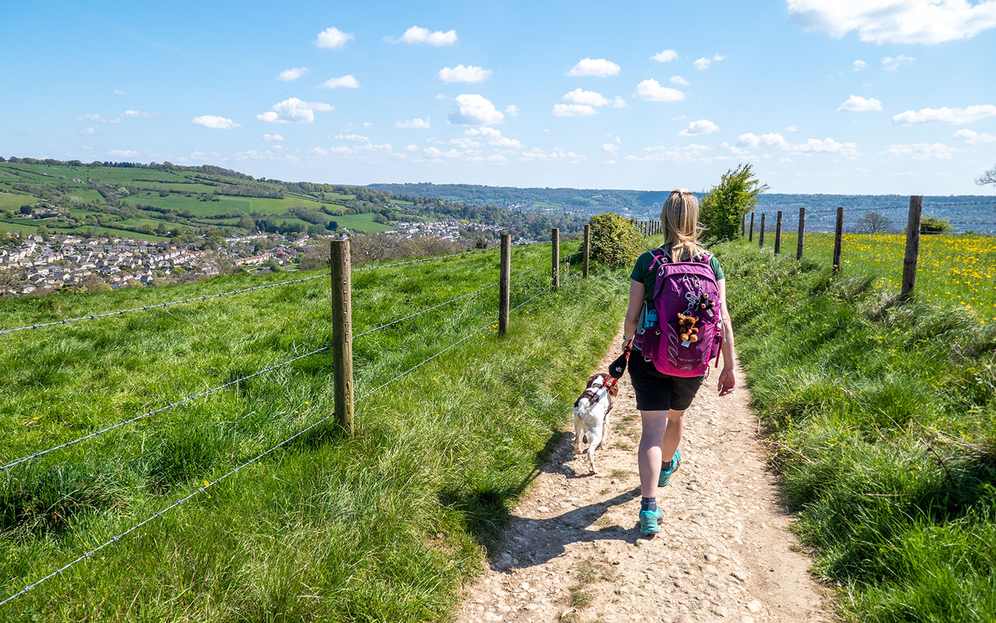 The approach into Weston in Bath on the Cotswold Way