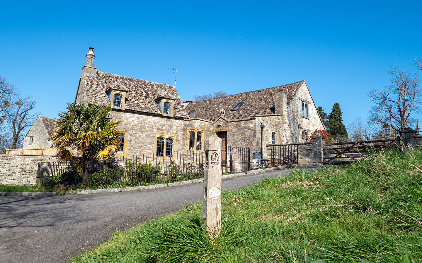 The village of Alderley on the Cotswold Way