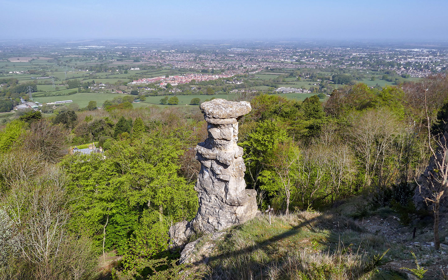 The Devil's Chimney rock formation on Leckhampton Hill
