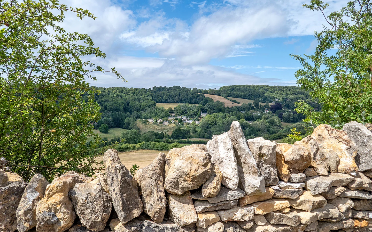 Views of the Slad Valley on a Painswick to Slad walk in the Cotwolds