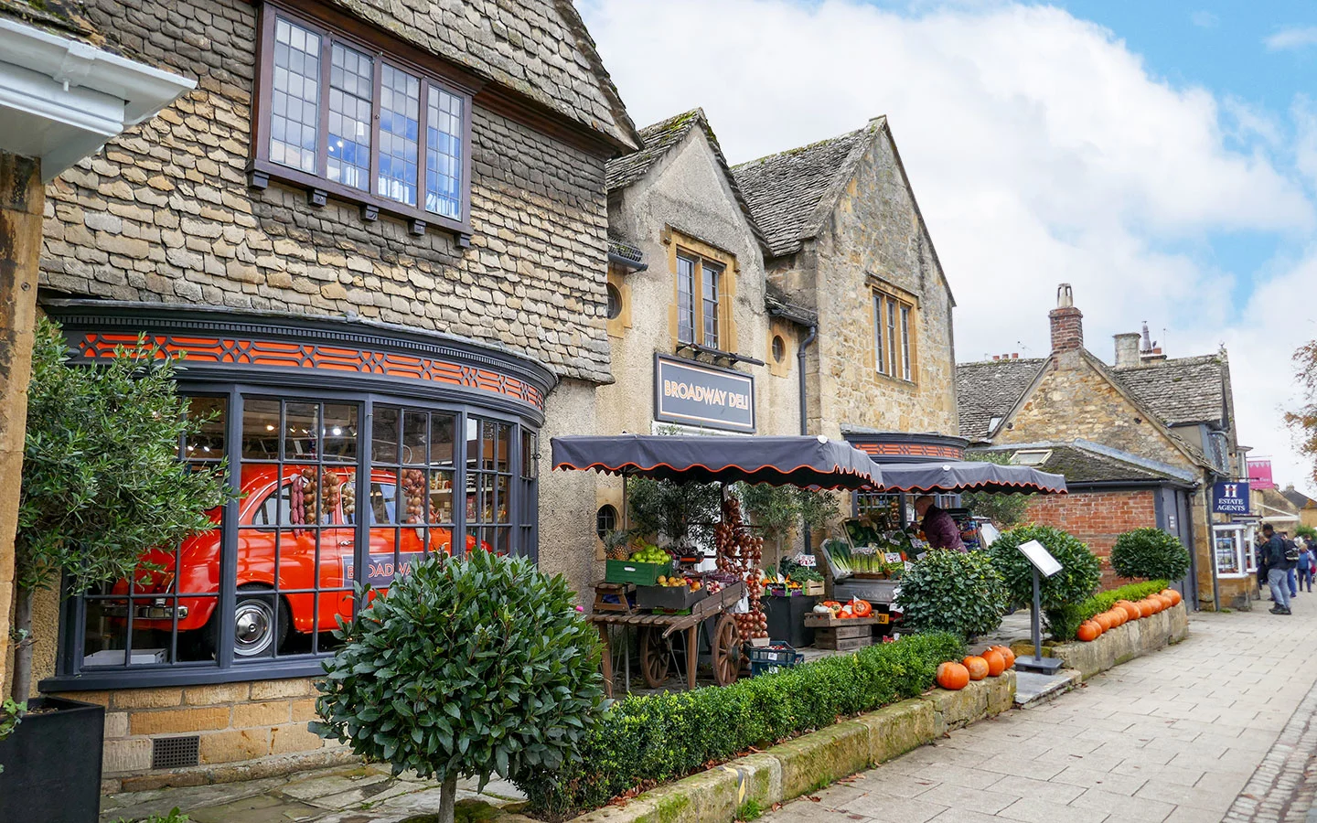 Autumn at the Broadway Deli in the Cotswolds