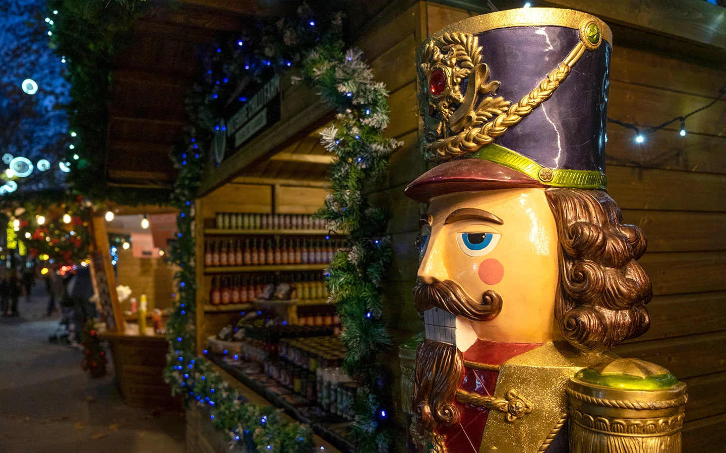 Cheltenham Christmas market in the Cotswolds in December