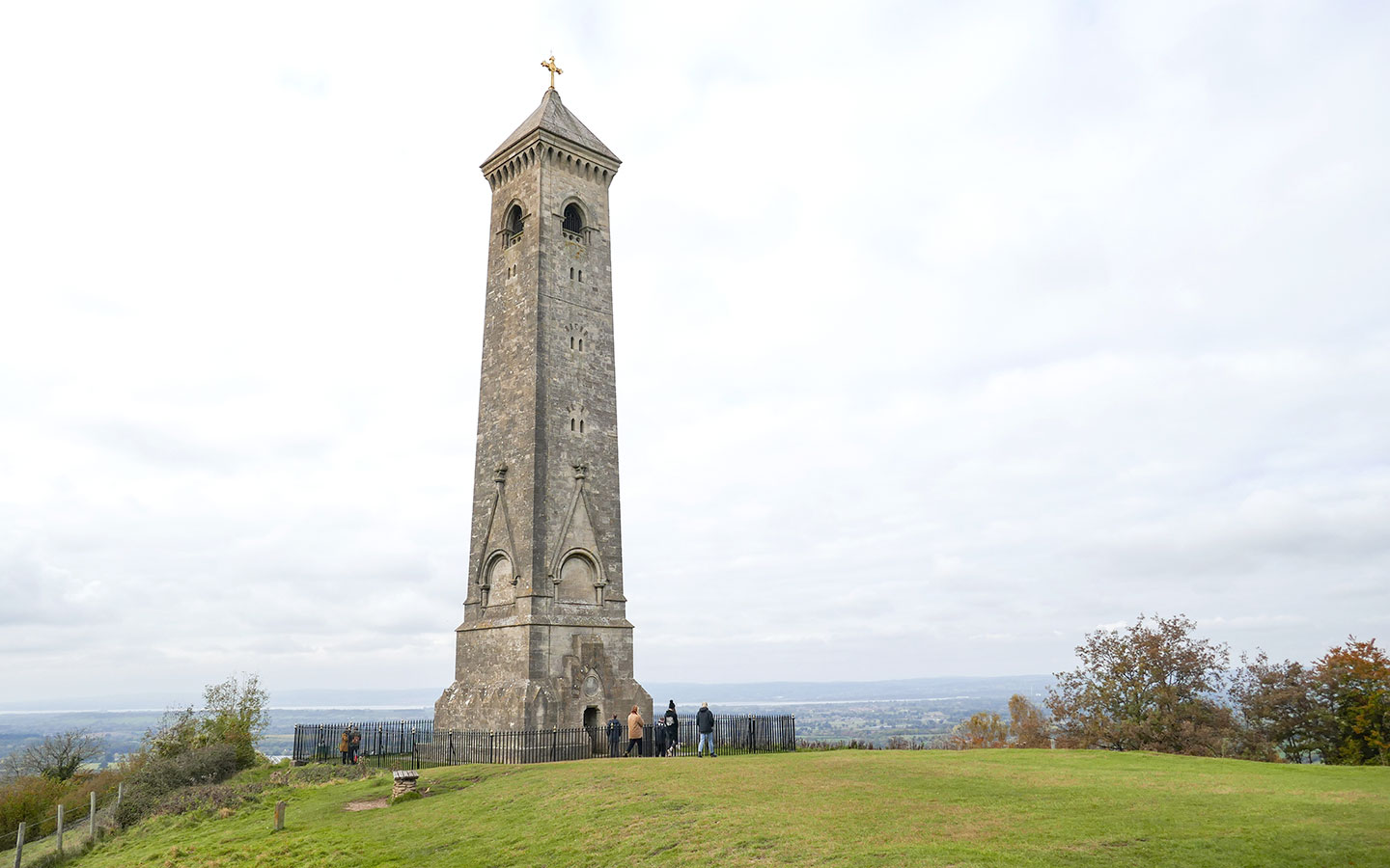 The Tyndale Monument on the Cotswold Way itinerary