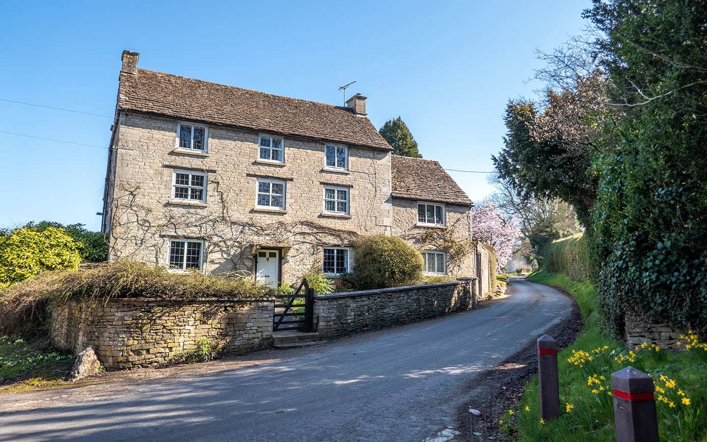 The village of Alderley in the south Cotswolds