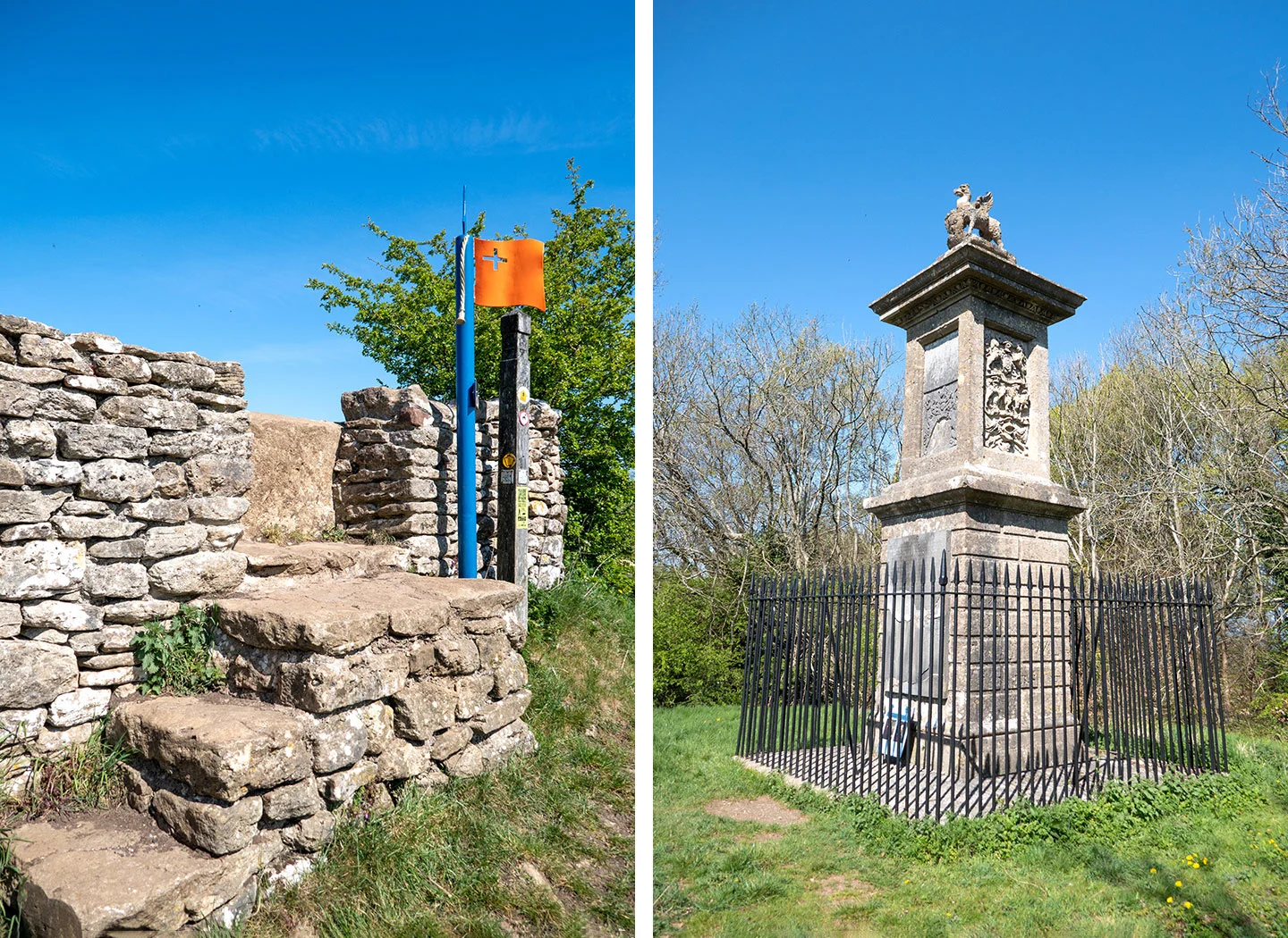 Battle of Lansdown marker and Sir Bevil Grenville's Monument, Bath