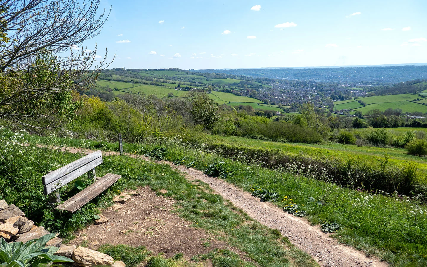 Views from Prospect Stile on the Cotswold Way itinerary