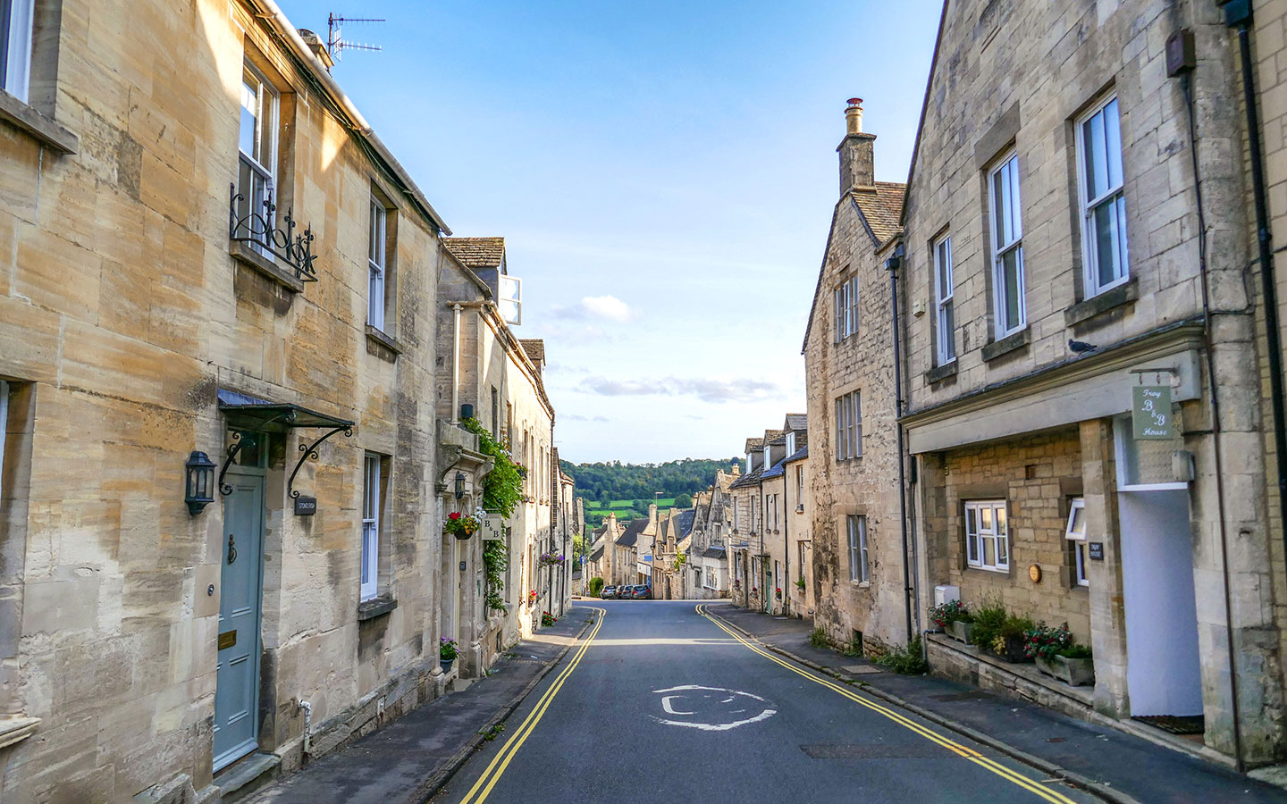 Painswick's golden stone buildings