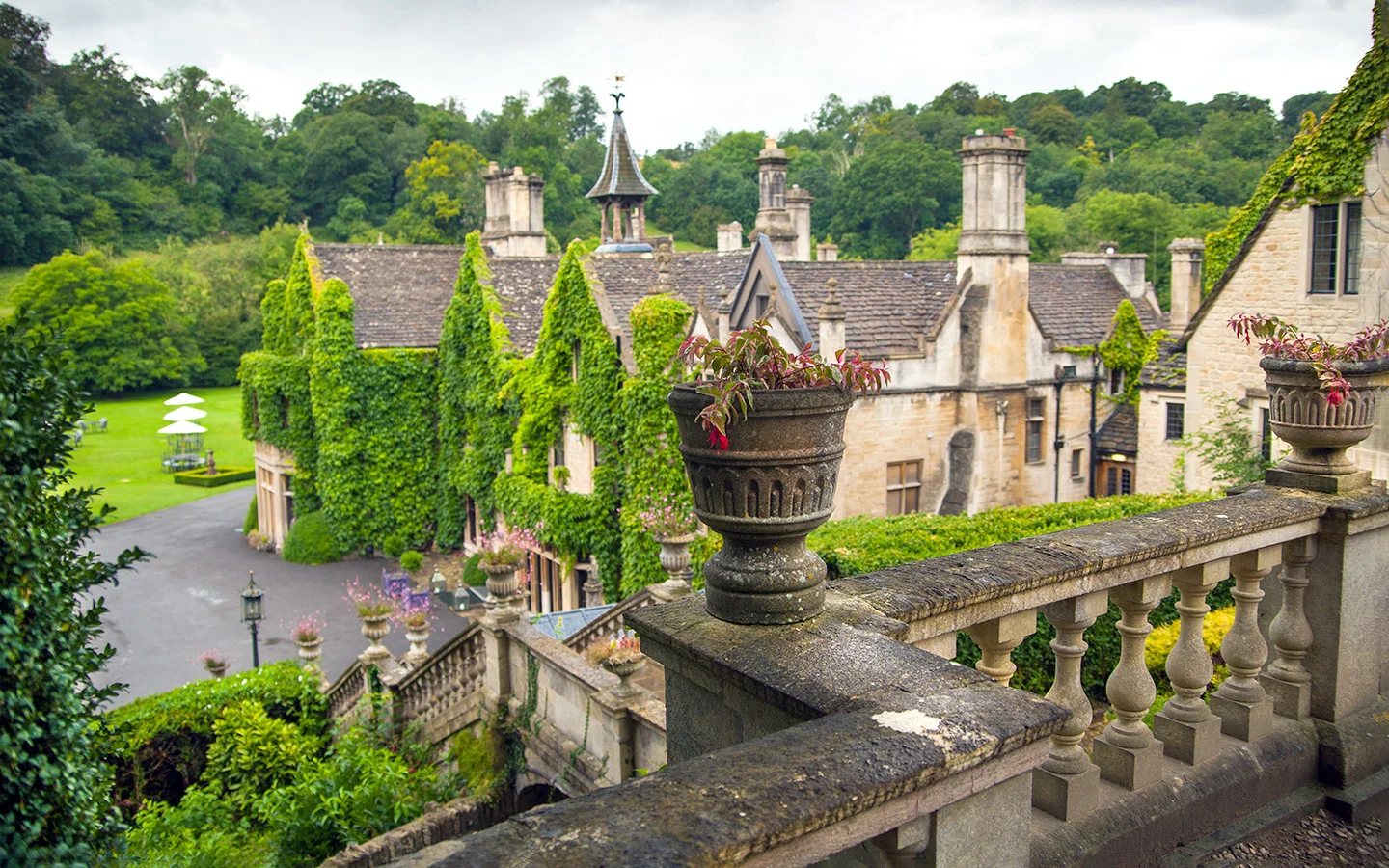 The Manor House hotel in Castle Combe, one of the best dog-friendly hotels in the Cotswolds