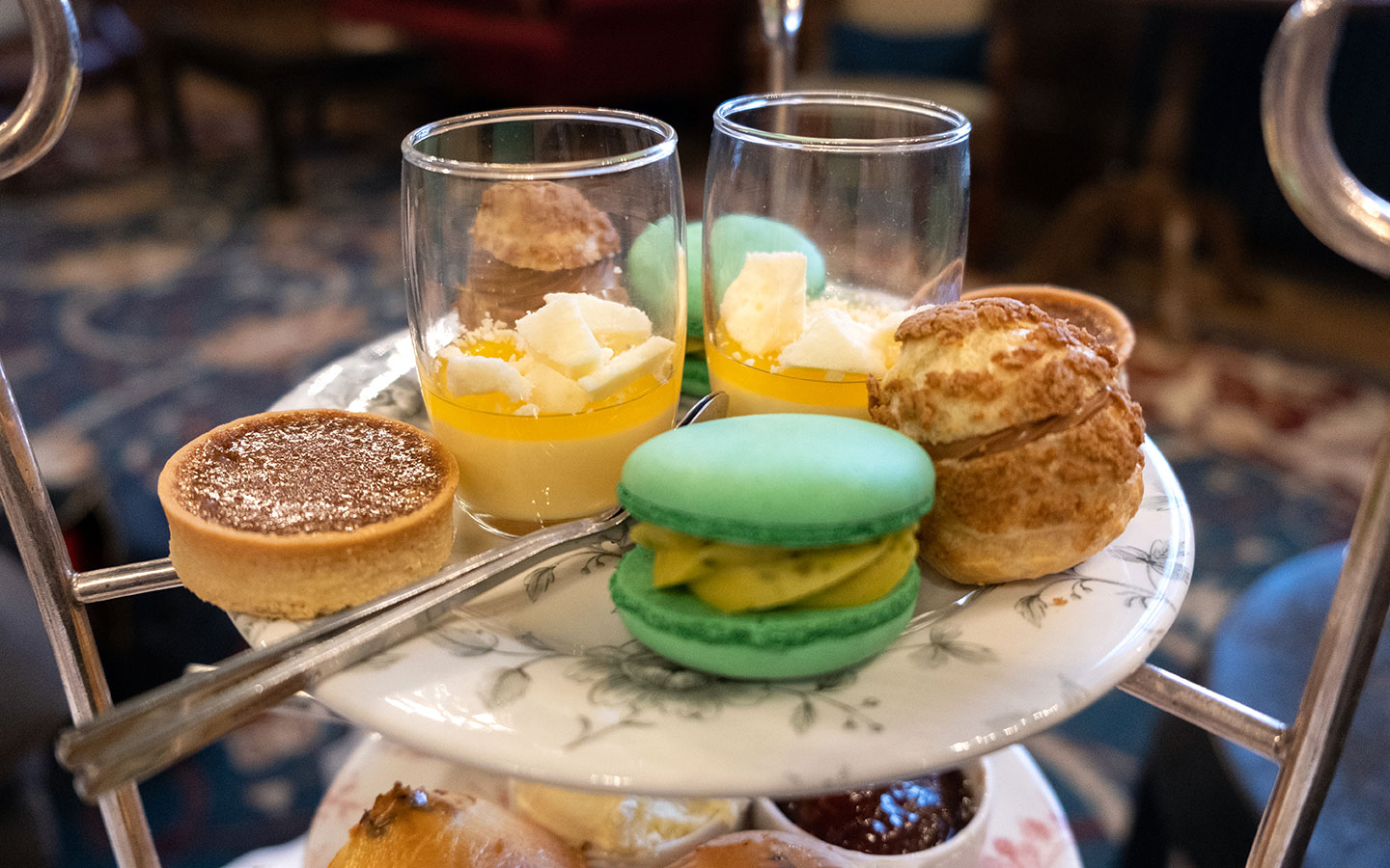 Afternoon tea at Ellenborough Park in the Cotswolds