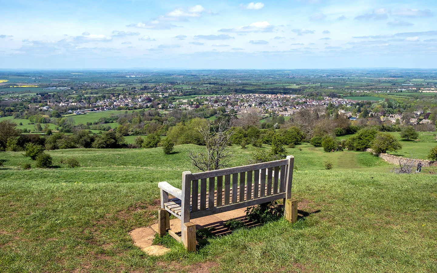 Bench overlooking Broadway