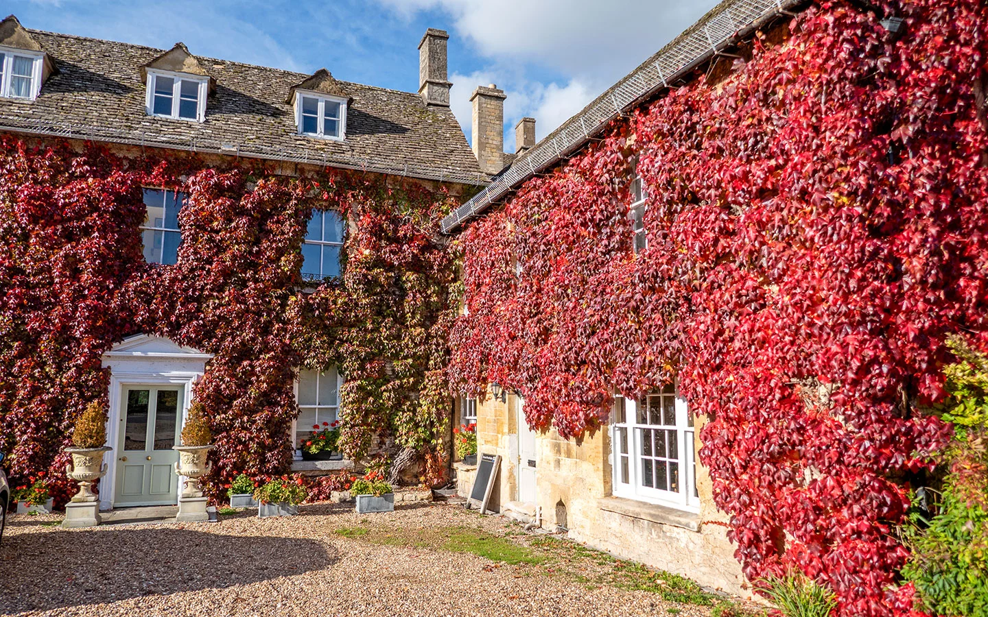 The Inn at Fossebridge in autumn