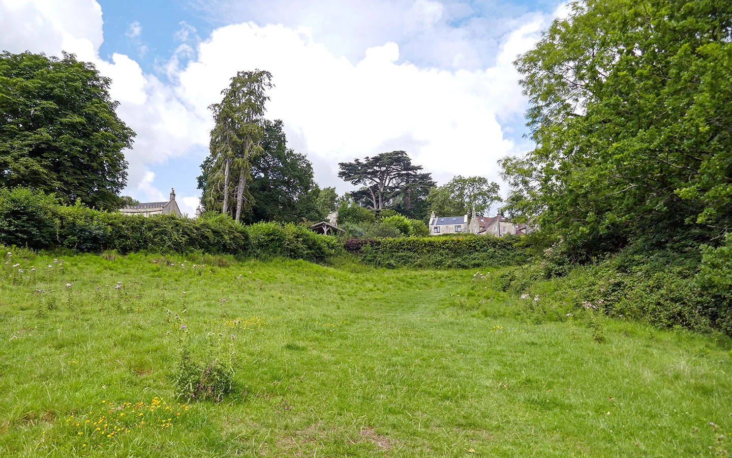 Walking path near Avoncliff in Wiltshire