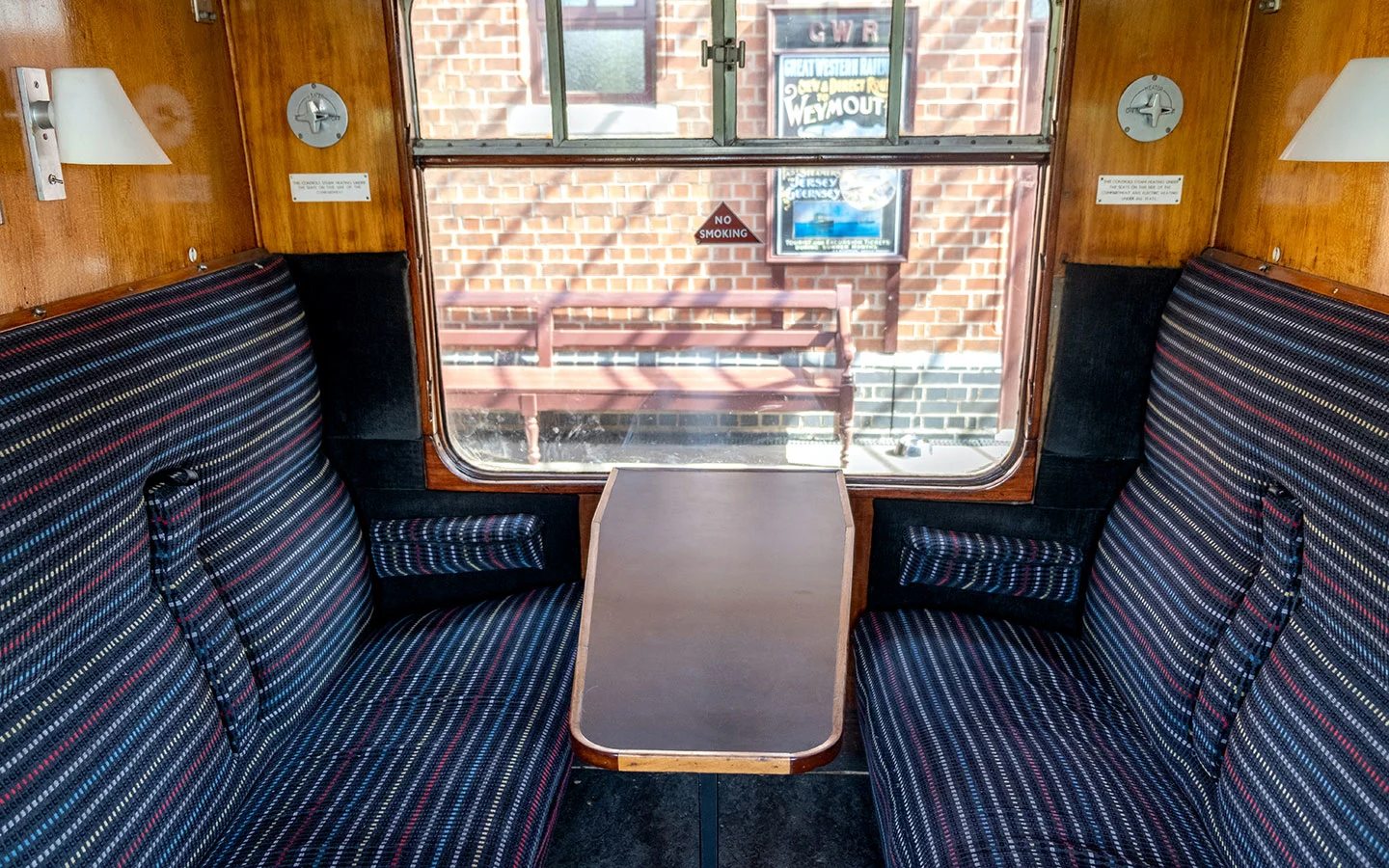 Seating in one of the compartments