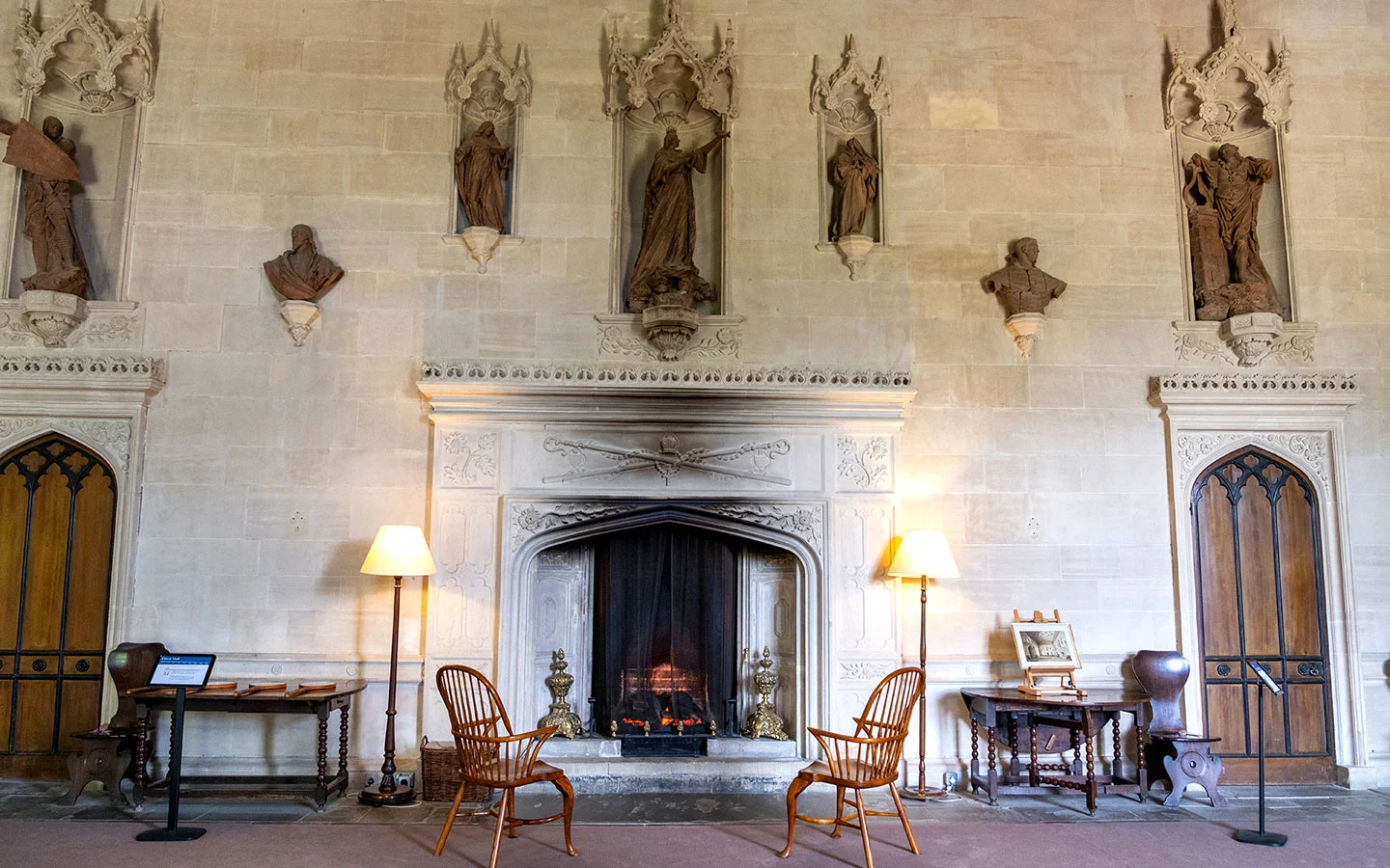 The Gothick Great Hall at Lacock Abbey