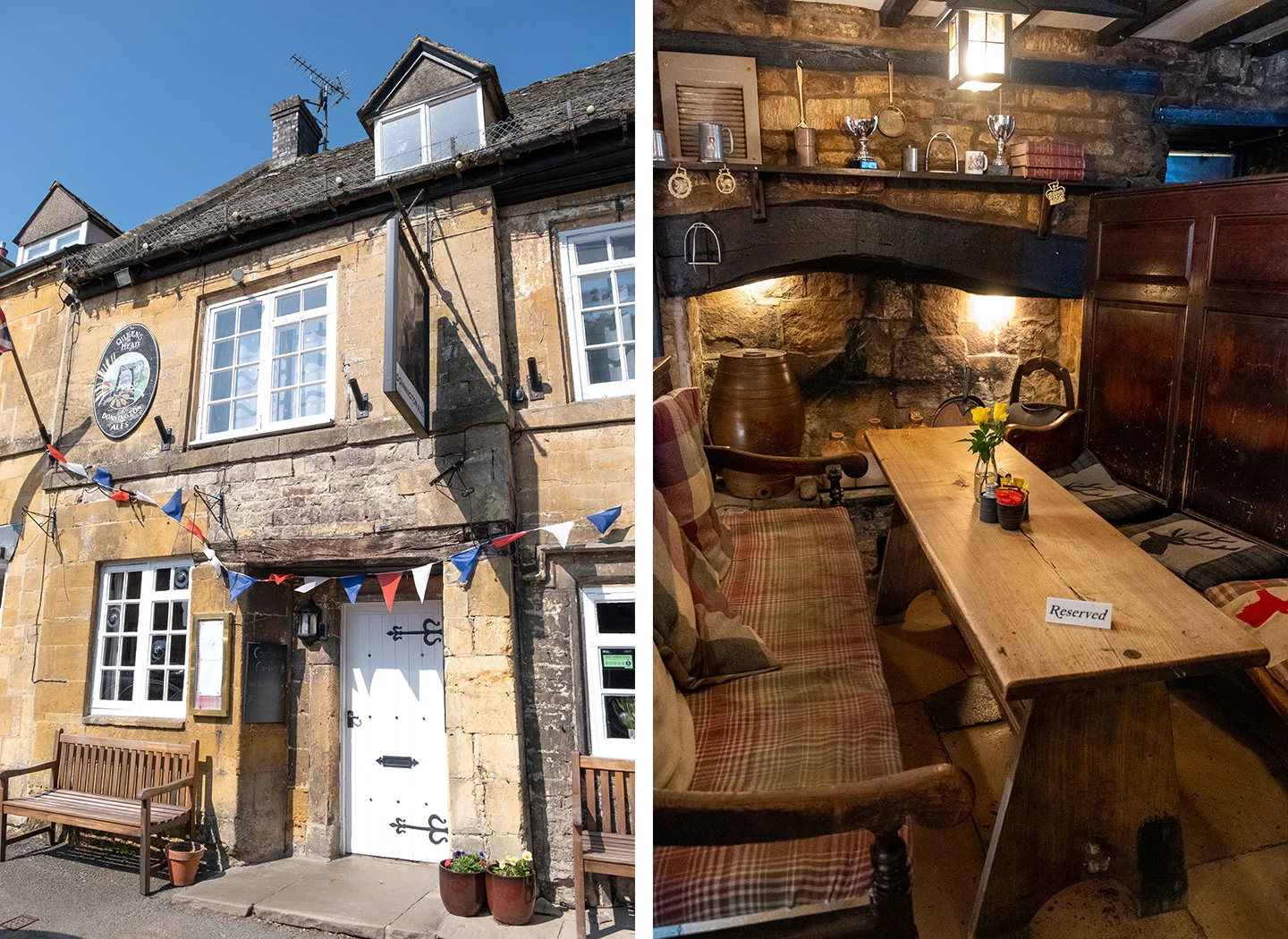 The Queen's Head pub in Stow-on-the-Wold