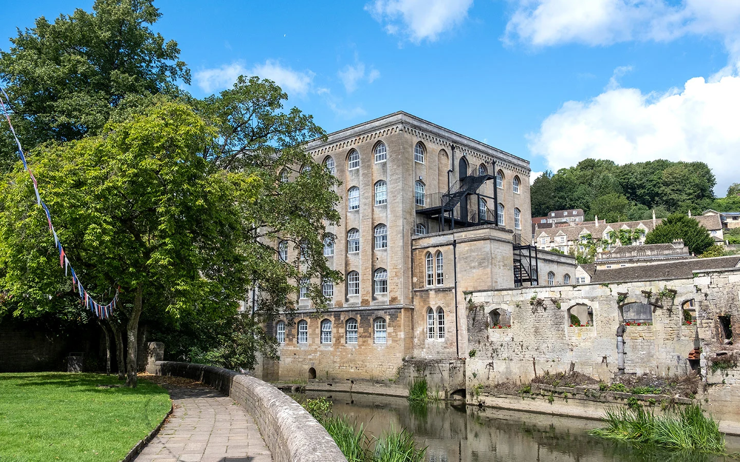 The former Abbey Mill by the River Avon in Bradford on Avon