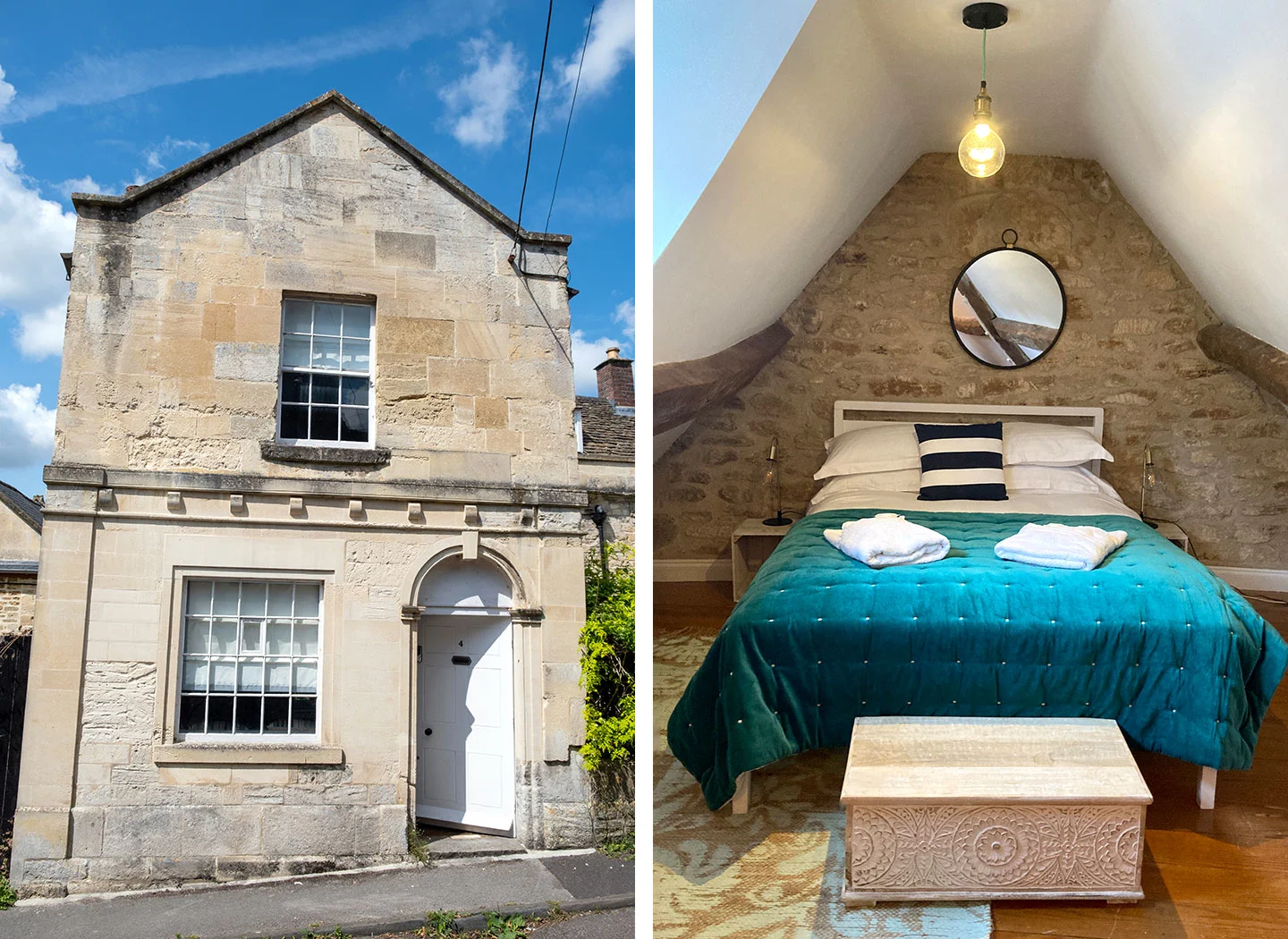 Character cottage on Wine Street in Bradford on Avon in the Cotswolds