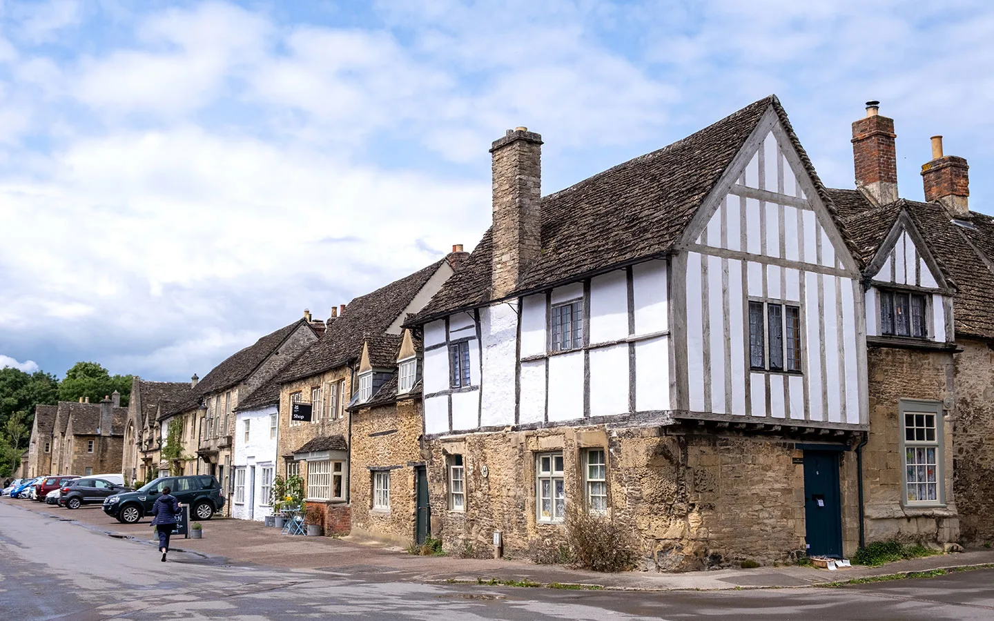 Half-timbered building in Lacock village