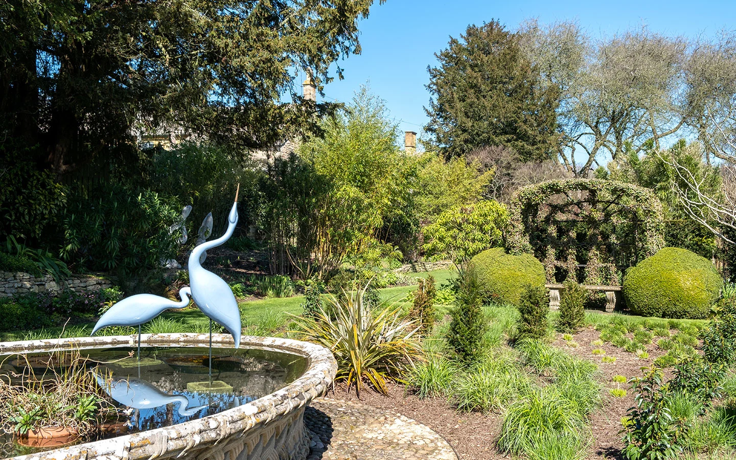 Pond at Bourton House Gardens