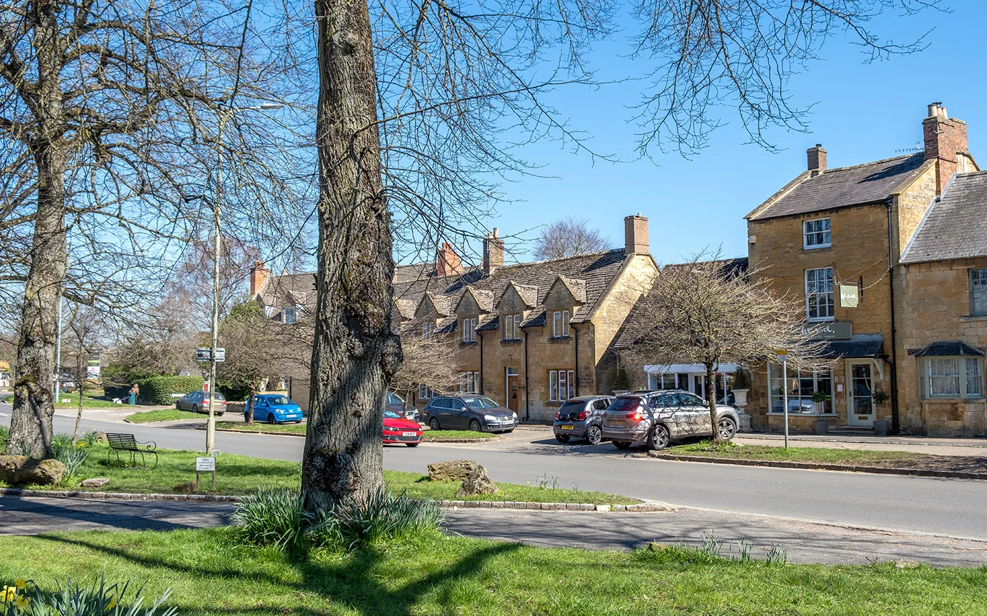 Moreton-in-Marsh High Street in the Coswolds