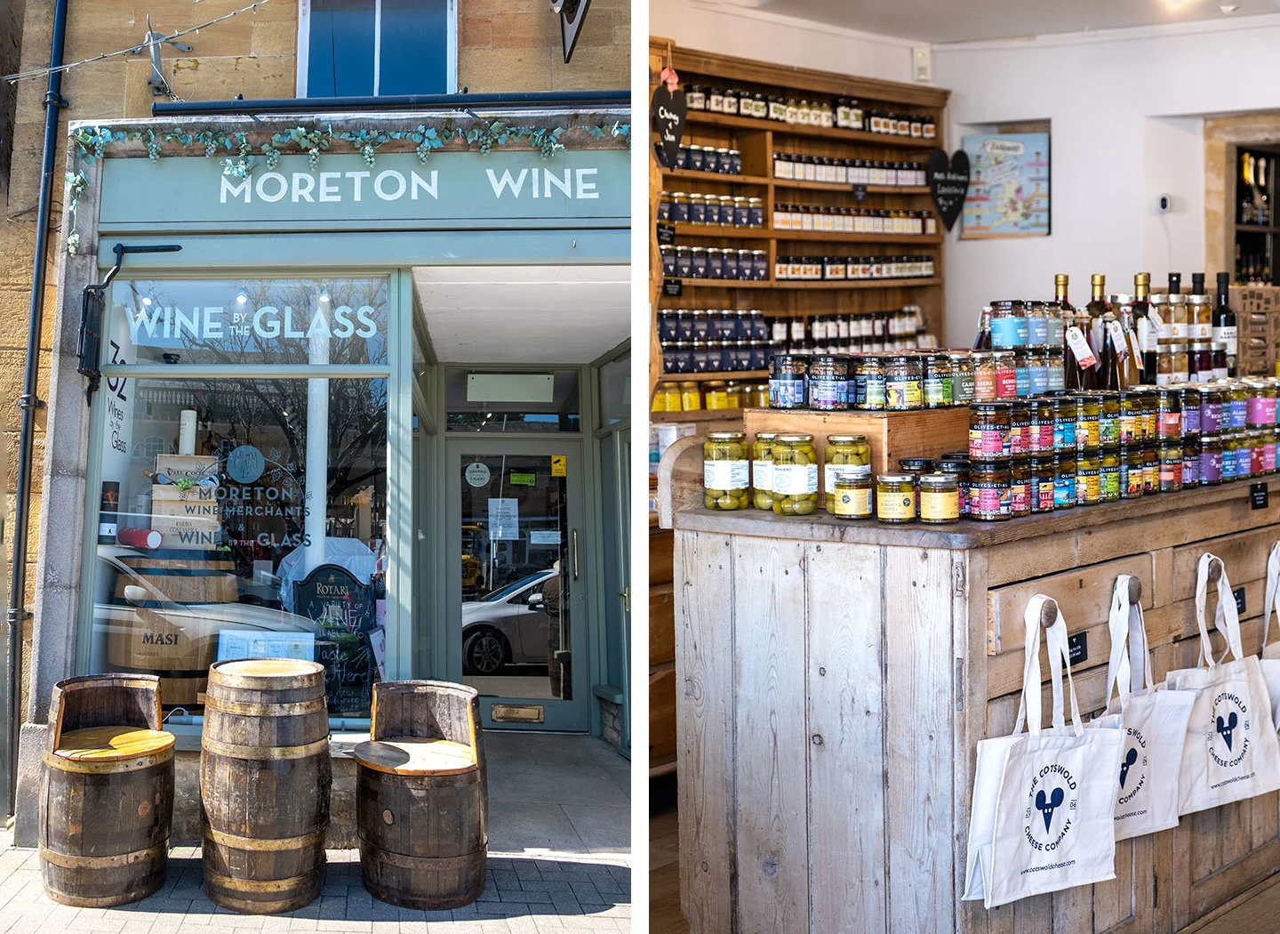 Moreton Wine Merchants and The Cotswold Cheese Company in Moreton-in-Marsh, Cotswolds
