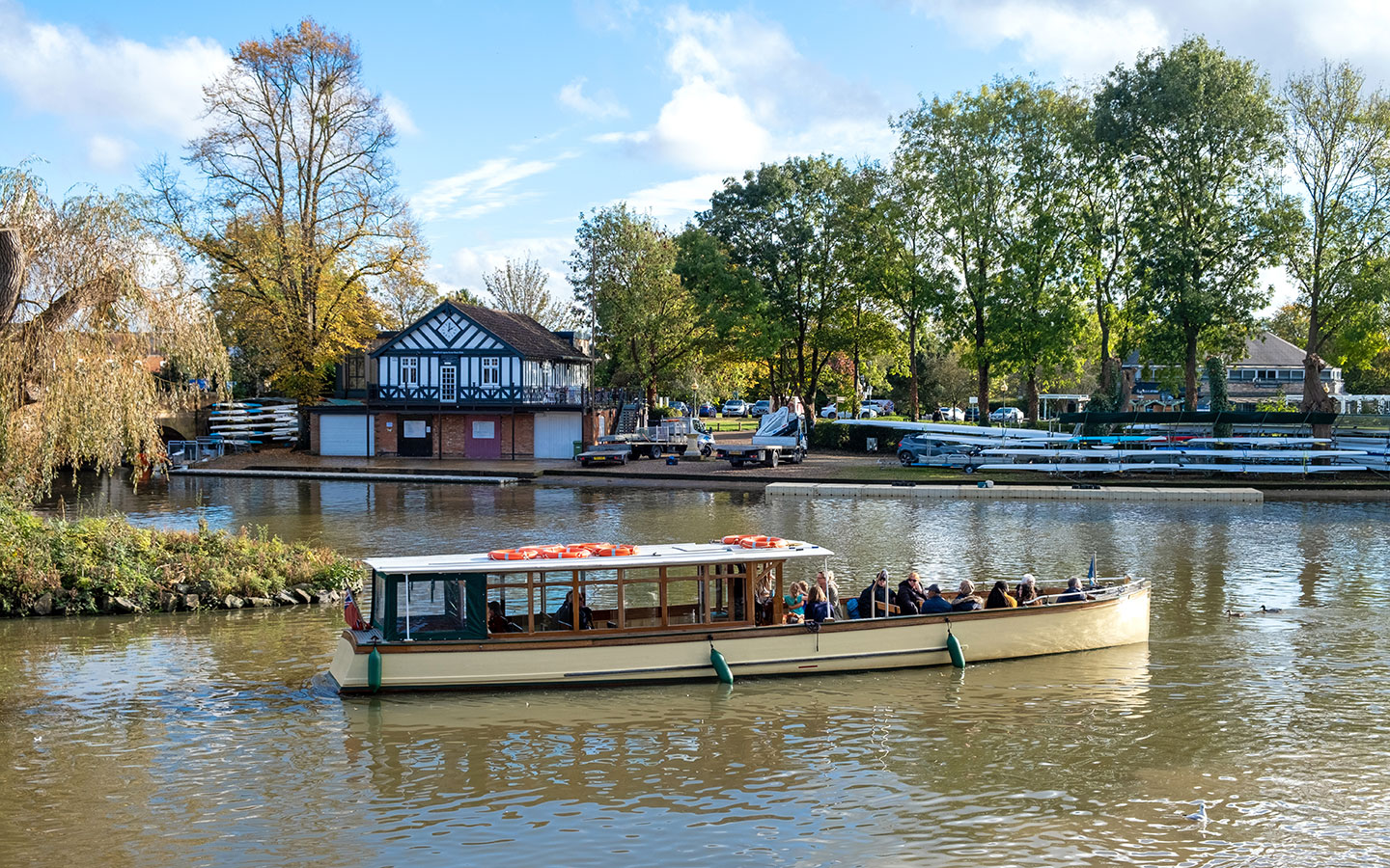 Boats on the river in Stratford-upon-Avon