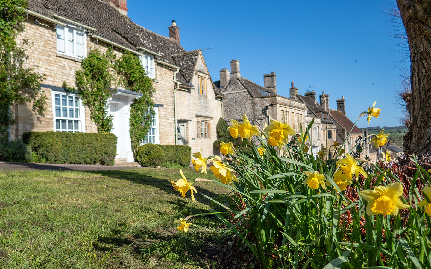 Burford Hill in spring