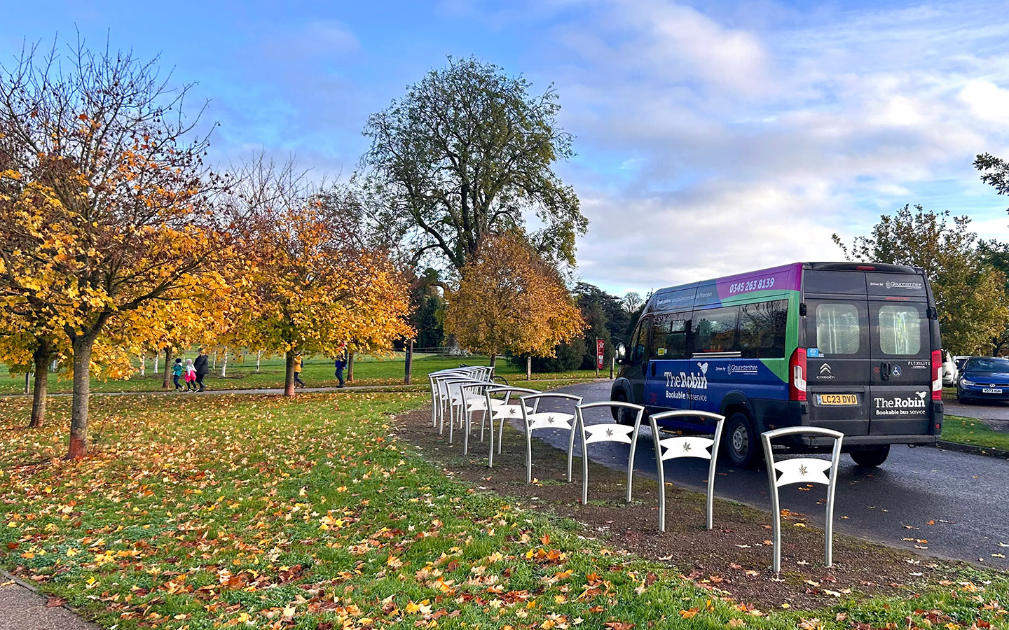 The Robin bookable bus in the Cotswolds at Westonbirt Arboretum