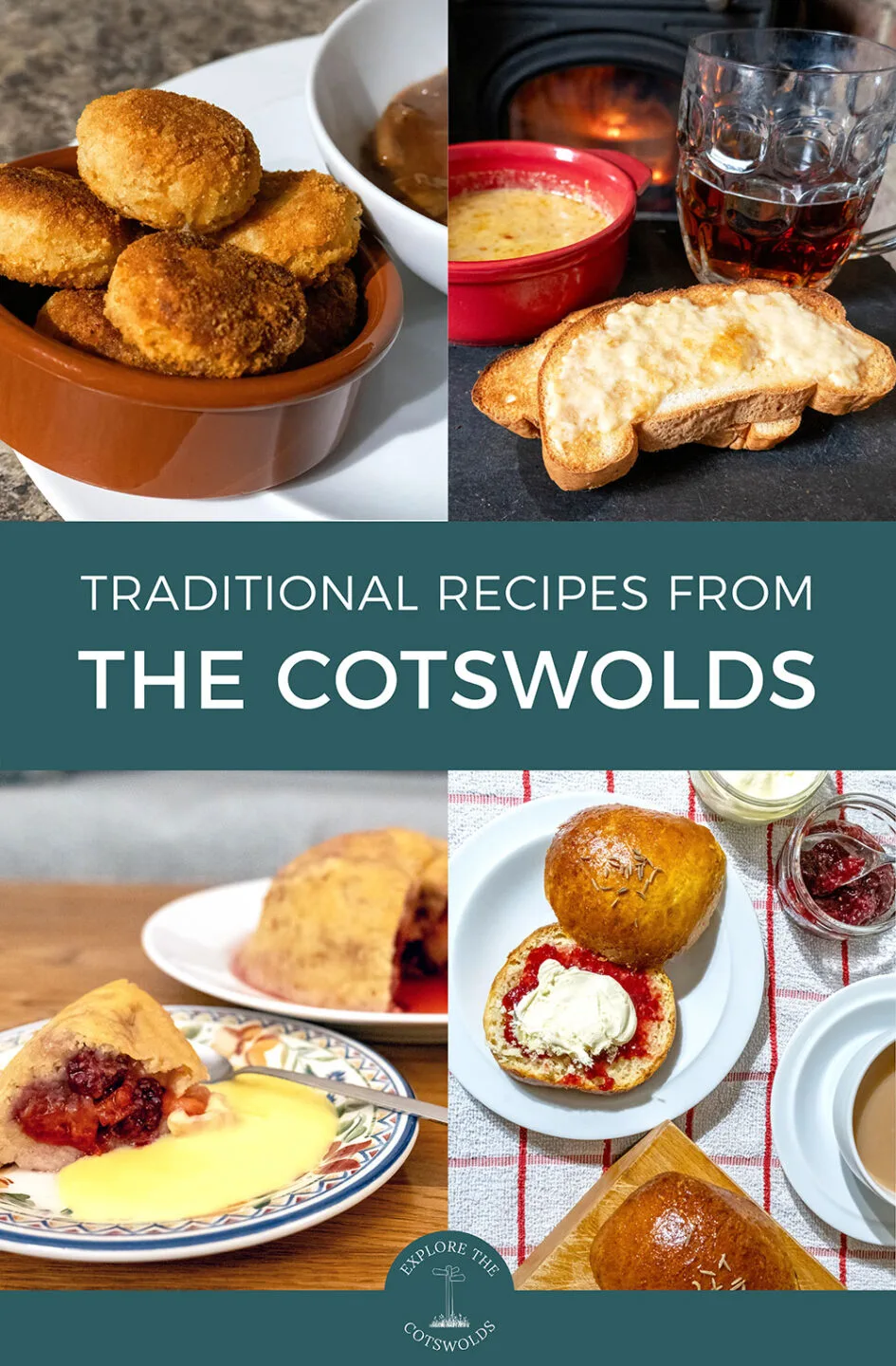 Five tasty traditional Cotswold recipes: Sweet and savoury dishes from the Cotswolds including Bath Buns, Cotswold Dumplings and Heg Peg Dump | Cotswolds recipes | Recipes from the Cotswolds | Traditional Cotswold dishes | Cotswold food and drink