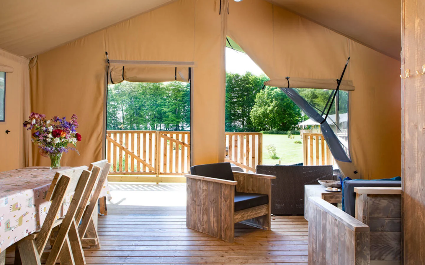 Inside Notgrove's safari lodges