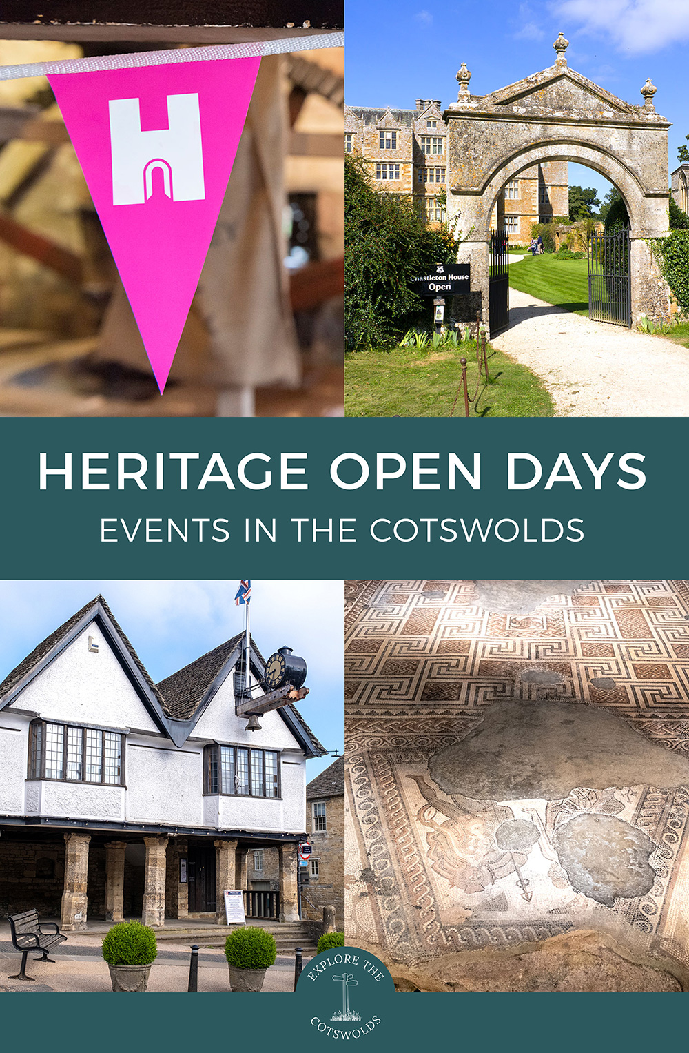 A guide to the highlights of Heritage Open Days in the Cotswolds, including events at Dyrham Park, Kelmscott Manor and Woodchester Mansion | Heritage Open Days | Things to do in the Cotswolds in September | History tours in the Cotswolds