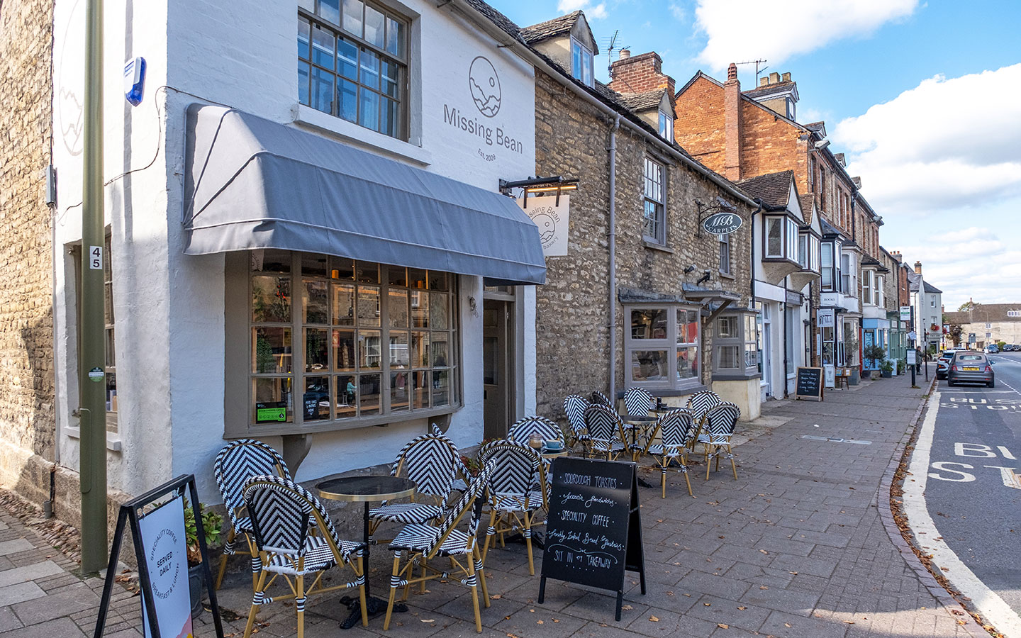 The Missing Bean coffee shop in Woodstock