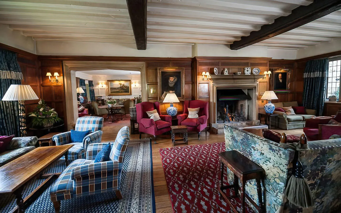 The lounge at Buckland Manor