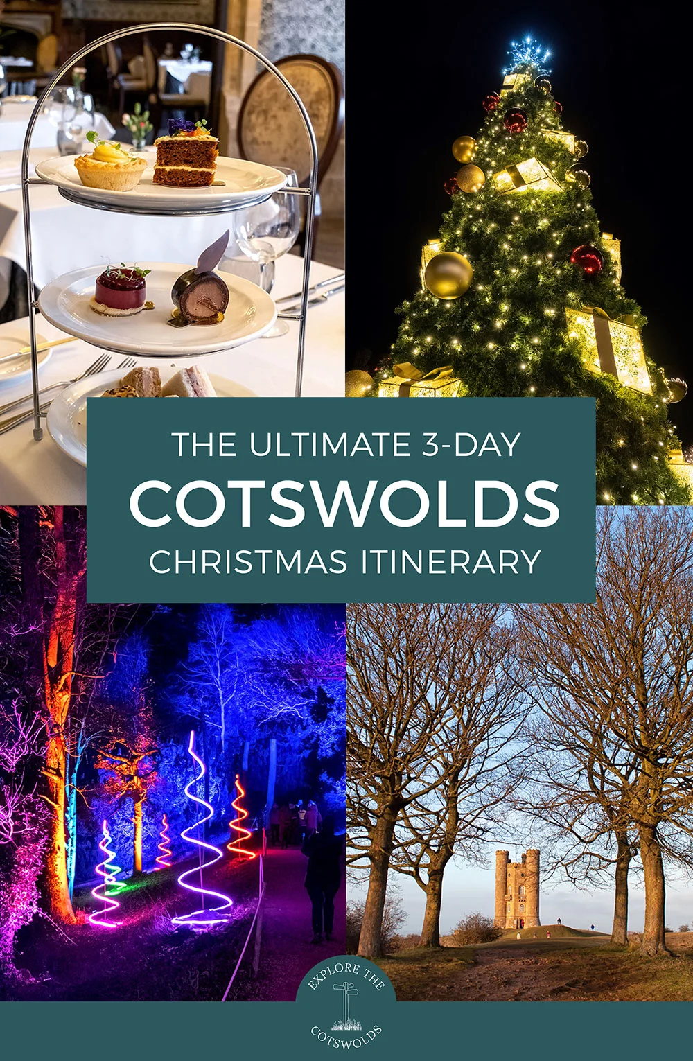Experience the best of the Cotswolds this festive season with this 3-day Cotswolds Christmas itinerary with options by car and public transport. | Cotswold itinerary | Cotswolds at Christmas | Cotswold Christmas itinerary