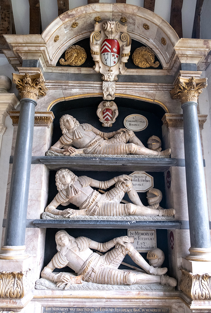 Ornate Baroque Fettiplace monument from 1686